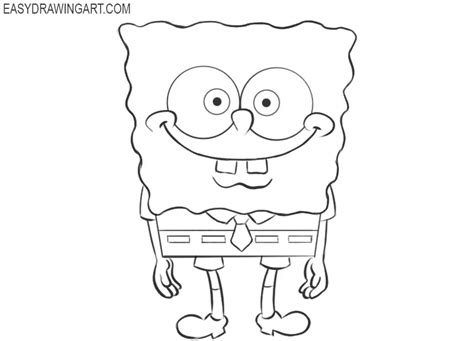 How To Draw Spongebob Easy Drawing Art Atelier Yuwaciaojp