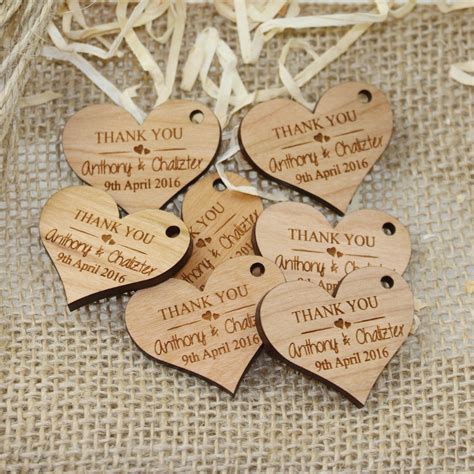 Amaze Your Wedding Guests With Our Unique Engraved Heart Wooden T