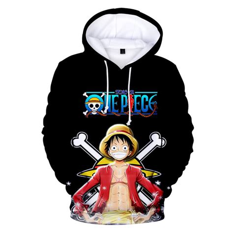 Anime One Piece Hoodie Novelty Pullover 3d Printing Sweatshirts For