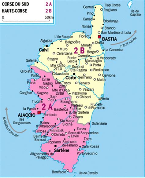 Cartograffr Les Régions De France La Corse