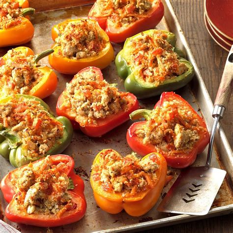 Turkey Stuffed Bell Peppers Recipe How To Make It