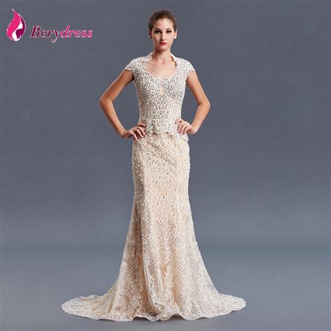 Muslim Mother Of The Bride Dresses Mermaid High Neck Beading Crystal Embroidery Short Sleeve