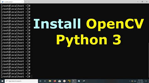 How To Install Opencv For Python 3 Youtube