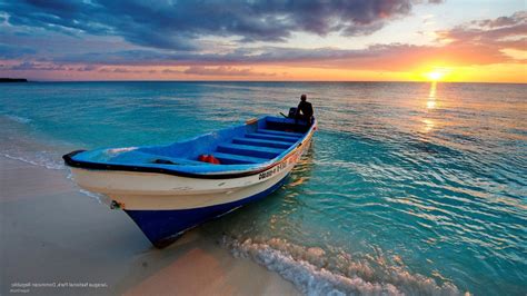Nature Landscape Sea Boat Sunset Wallpapers Hd Desktop And Mobile