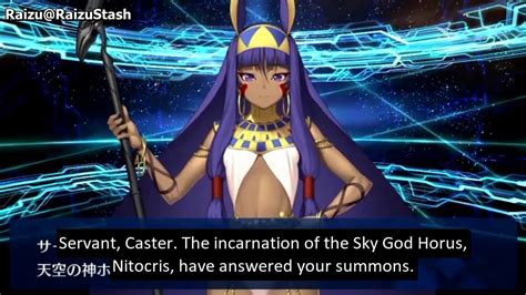 Fate Grand Order Nitocris Caster S Voice Lines With English Subs