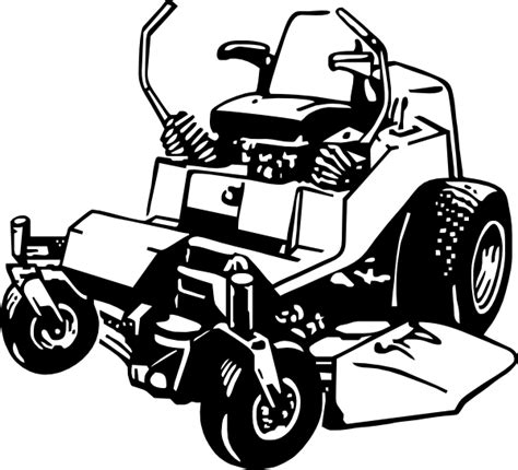 Lawn Mower Zero Turn Mower Clipart Clipart Kid Fox Coloring Page Mickey Mouse Coloring Pages