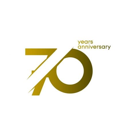 70 Anniversary Vector Art Png 70 Years Anniversary Vector Template
