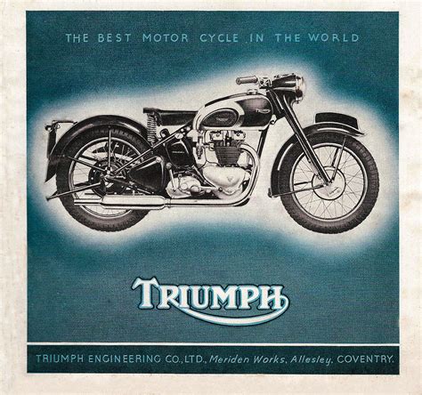 Racing Cafè Vintage Brochures Triumph 1948