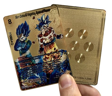 2 Billet Carte Dragon Ball Super Gold Card Vegeto Blue And Goku Ultra