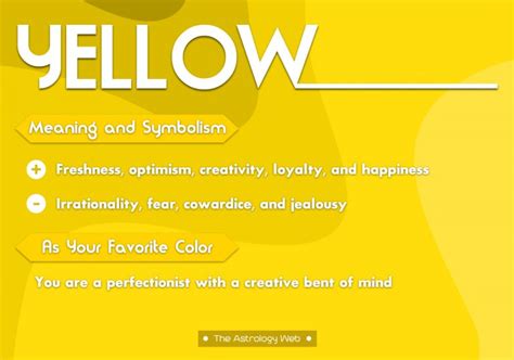 Yellow Color Meaning And Symbolism The Astrology Web