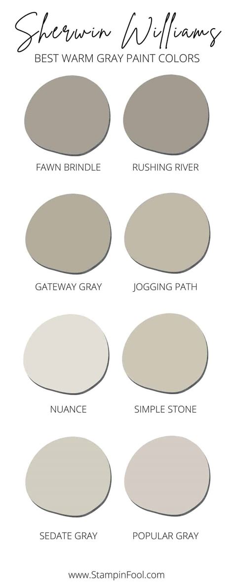The Best Sherwin Williams Warm Gray Paint Colors In