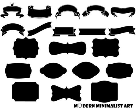 Banners Clipart Black And White Banners Black And White Transparent