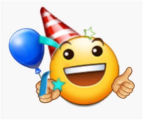Birthday Smiley Faces Clip Art Transparent Emoji Birthday Png Free Transparent Clipart