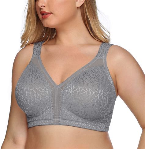 dotvol women s full figure minimizer bras comfort large busts wirefree non padded plus size bra