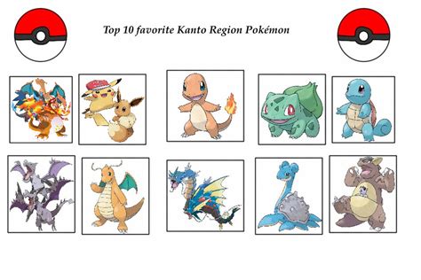 My Top 10 Favorite Kanto Region Pokemon By Chipmunkraccoonoz On Deviantart