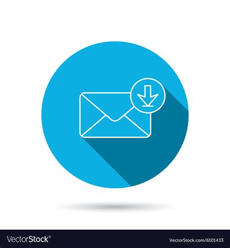 Mail Inbox Icon Email Message Sign Royalty Free Vector Image