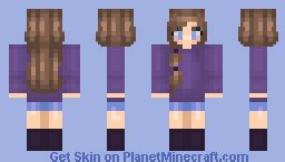 The casual skin pack consists of 835 most popular skins for mcpe. Casual Girl Minecraft Skin