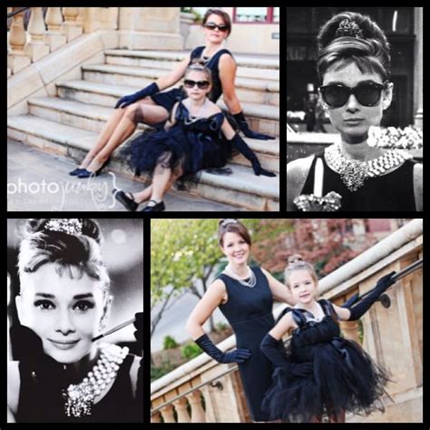 To me, nothing is cuter than matching mother daughter halloween costumes! Audrey Hepburn Mother Daughter Halloween Costume Idea ...