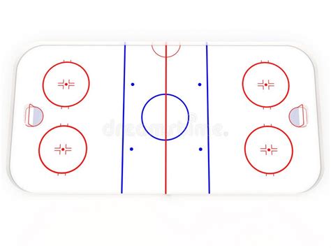 Pista De Hockey Sobre Hielo Campo Del Fondo De La Maqueta Para La Estrategia Y El Cartel Del