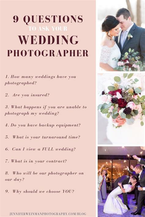 9 Questions To Ask Your Wedding Photographer Artofit