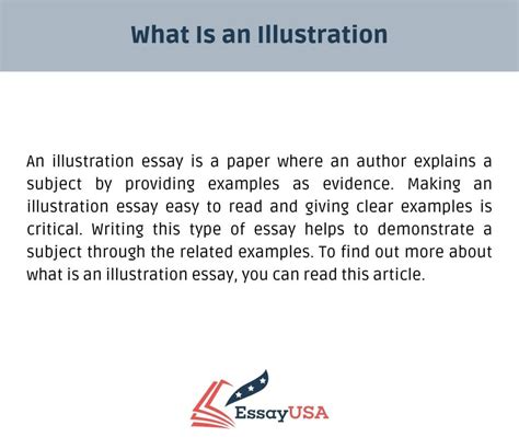 Illustration Essay Guide To Writing An Excellent Piece Of Work