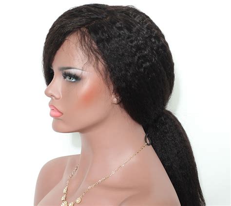 Kinky Straight Full Lace Wig Kinky Straight Lace Front Wig