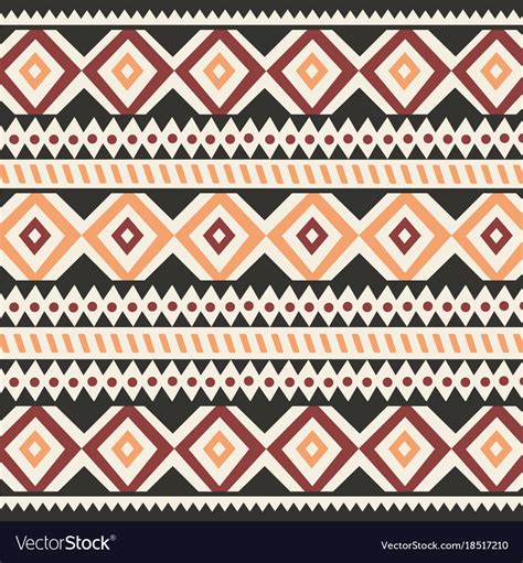 Tribal Ethnic Colorful Bohemian Pattern Royalty Free Vector