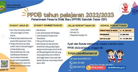 Link Pendaftaran Ppdb Kota Batam 2022 Dan Tata Cara Daftar Online Sd Di