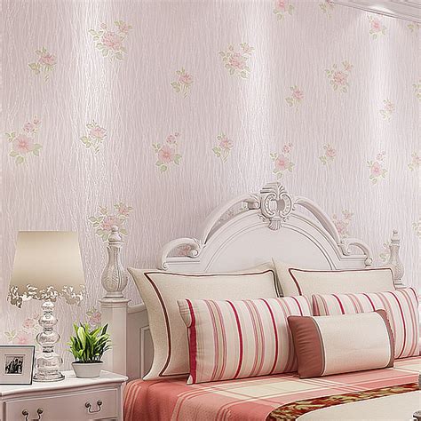 Beibehang Forest Striped Wallpaper Pastoral Flowers Warm Bedroom