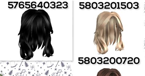 Bloxburg Hair Combo Codes