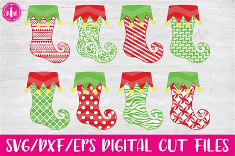 Pattern Stockings Svg Dxf Eps Cut Files By Afw Designs Thehungryjpeg