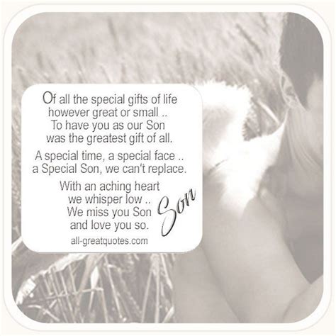 In Loving Memory Of My Son Grief Loss Of Son Card Birthday Messages