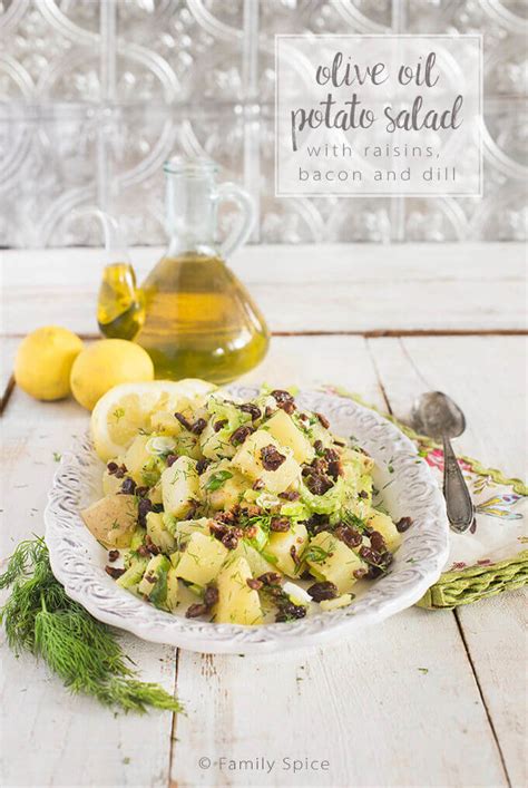 Best raisins in potato salad from sweet potato salad with raisins & spiced nuts sobeys inc. Olive Oil Potato Salad with Raisins, Lemon and Dill - Family Spice