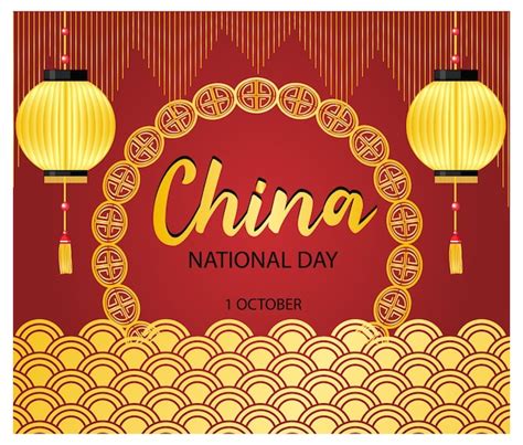 Día Nacional En El Conjunto De La Bandera De China Conjunto Isométrico