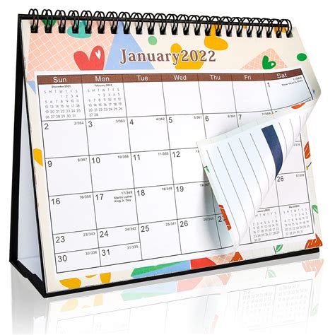 Buy 2022 Desk Calendar Small Desk Calendar 2022 8 X 6 Standing