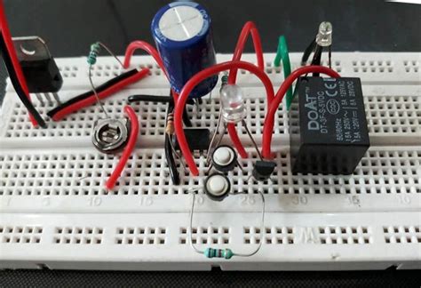 Simple 555 Timer Delay Circuit With Relay Circuit Diagram Delayed