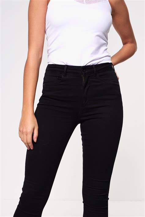 Vero Moda Sophia Regular High Waist Skinny Jeans In Black Iclothing