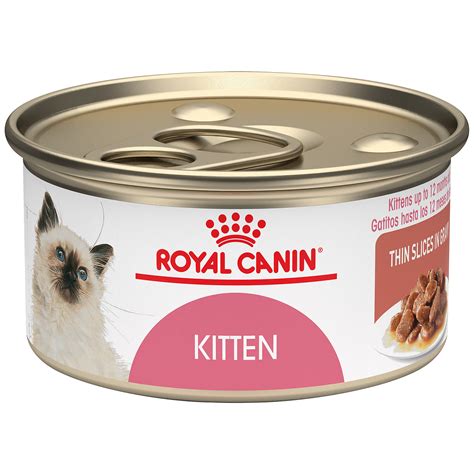 Royal Canin Feline Health Nutrition Kitten Thin Slices In Gravy Canned