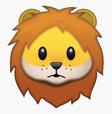 This is a very new emoji, so most likely it will not be displayed on most devices. Lion Emoji , Free Transparent Clipart - ClipartKey