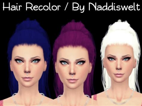The Sims Resource Stealthic`s Paradox Hair Recolored By Naddiswelt