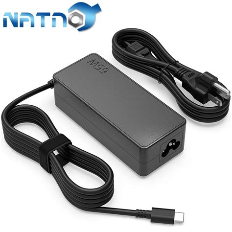 65w Usb C Laptop Charger Fit For Lenovo Thinkpad T480 T580 T480s