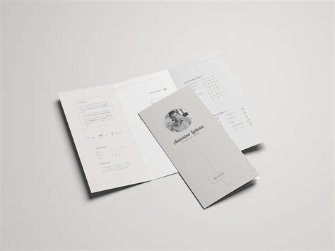 Personal Resume Trifold Brochure On Behance