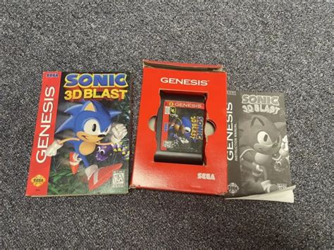 Sonic 3d Blast Sega Genesis 1996 Complete Tested And Working 4699