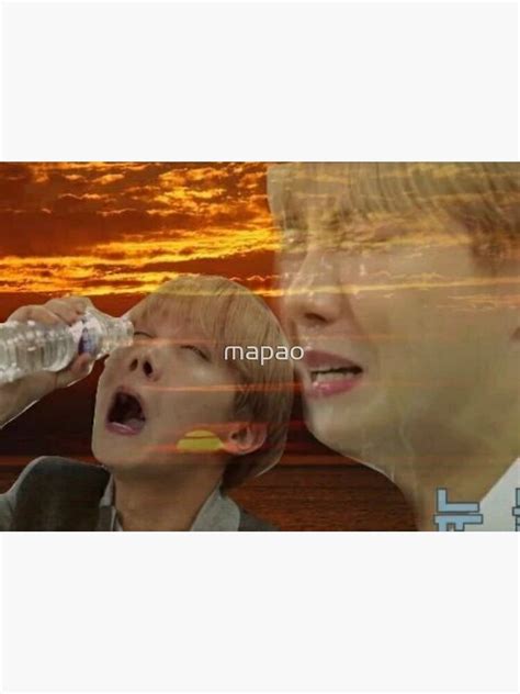 Jhope Crying Meme Photographic Print By Mapao Redbubble
