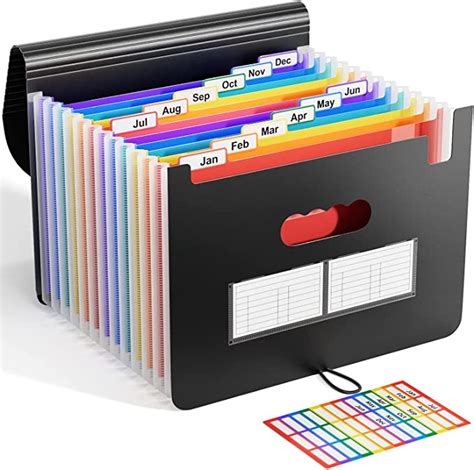 Expanding File Folder Accordian File Organiser Portable Desktop A4