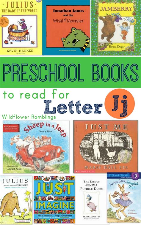 Preschool Books For Letter J Wildflower Ramblings New Preschool