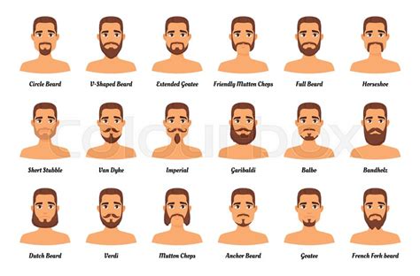 1 the reasons could be to redefine and present yourself in your own way. Vector cartoon style set of man ... | Stock vector | Colourbox