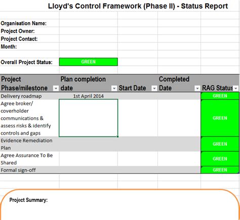 25 Free Project Status Report Templates Ms Office Documents