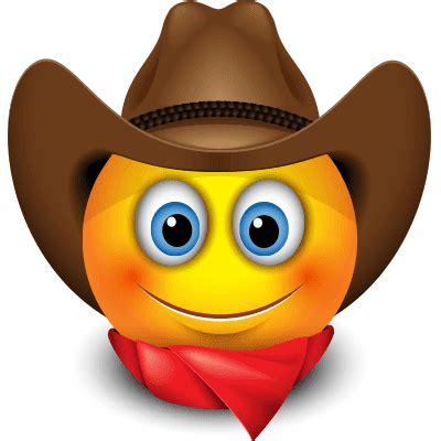 Express Your Western Style With This Cowboy Smiley