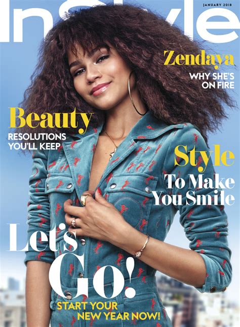 Must Read Zendaya Covers January Issue Of Instyle Reebok To